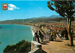 06 - Nice - Vue Générale Prise De La Terrasse D'Observation Du Château - Blasons - CPM - Carte Neuve - Voir Scans Recto- - Mehransichten, Panoramakarten