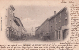 01 / MEXIMIEUX / LA GRAND RUE ET L HOTEL DE VILLE / PRECURSEUR - Unclassified