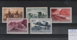 Jugoslavien Michel Cat.No. Mnh/** 370/374 - Unused Stamps