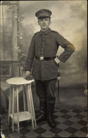 Photo CPA Deutscher Soldat In Uniform, Standportrait - Other & Unclassified