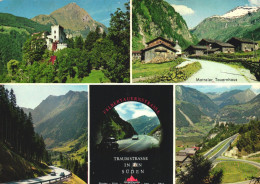 TIROL, MULTIPLE VIEWS, ARCHITECTURE, WEISSENSTEIN, CASTLE, MOUNTAIN, TUNNEL, CARS, AUSTRIA, POSTCARD - Other & Unclassified