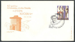 .Yugoslavia, 1964-10-05, Croatia, Zagreb, Oton Kučera, Astronomy, Astronomical Society, Special Postmark & Cover - Andere & Zonder Classificatie