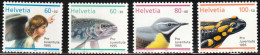 1995 Switzerland Pro Juventute/Christmas: River Trout, Grey Wagtail, Fire Salamander Set (** / MNH / UMM) - Songbirds & Tree Dwellers