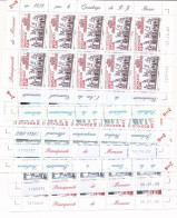 BD-458: MONACO: 7 Feuillets De 10 Timbres Des N°2614/2620 - Unused Stamps