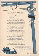 Fables Revues Et Adaptées Par Nestlé LE PETIT NAVIRE .Illustration Beuville - Advertising