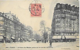 CPA Paris Avenue Du Maine Prise De La Rue De L'Arrivée - Paris (14)