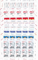 BD-459: MONACO: 8 Feuillets De 10 Timbres Des N°2621 à 2629 - Unused Stamps