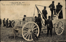 CPA Französische Armee, Artillerie, Beobachtungsposten Eines Offiziers, 1914 - Autres & Non Classés