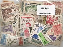 Lot 200 Timbres Du Maroc - Morocco (1956-...)