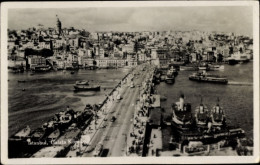 CPA Galata Konstantinopel Istanbul Türkei, Panorama, Brücke - Turkey