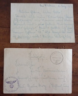 1077) Germania Terzo Reich Busta Con Testo Soldato 1943 Feldpost Wehrmacht WW2 - Briefe U. Dokumente