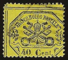 Vatican        .  Yvert    .  24 (2 Scans)     .   1868    .     O      .  Cancelled - Papal States