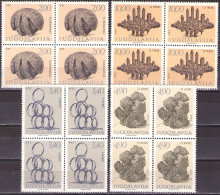 Yugoslavia 1978 - Modern Sculptures - Mi 1750-1753 - MNH**VF - Unused Stamps