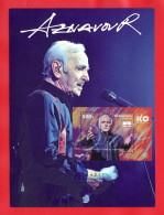 Armenien/Armenie/Armenia 2024, 100th Ann. Of Charles Aznavour (1924-2018), France, Singer SS - Card Maximum (III) - Armenia