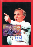 Armenien/Armenie/Armenia 2024, 100th Ann. Of Charles Aznavour (1924-2018), France, Singer SS - Card Maximum (IV) - Armenien