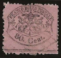 Vatican        .  Yvert    .  25  (2 Scans)     .   1868    .     O      .  Cancelled - Papal States