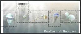 OCB Nr 4998/5002 Méduses En Mer Du Nord / Kwallen In De Noordzee / Qualle In Der Nordsee Fauna MNH !! 1/2Sheet - Neufs