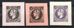 Proef 1864 : A. FISCH - 40 Cent Leopold I - 3 Verschillende - Proofs & Reprints