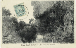 27 - BÉZU-SAINT-ÉLOI - Les Bords De La Levrière - Au Loin, Maison à Pans De Bois - Voyagée 1905 - Autres & Non Classés