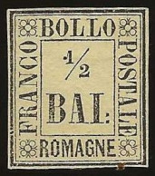 Romagne        .  Yvert    .  1  (2 Scans)     .   1859   .     *        .  Mint-hinged - Romagne
