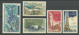 FRANCE 1959  N° 1203/1206 ** Neufs MNH Superbes C 5 € Barrage Algérie Marcoule Hassi-Messaoud Palais Du C.N.I.T. - Ungebraucht