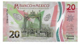 (Billets). Mexique Mexico. 20 Pesos 6 Ene 2021 Polymer Circulated - Mexico