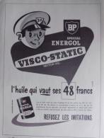 Publicité De Presse ; Automobile Huile Moteur BP Special Energol - Advertising