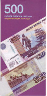 (Billets). Russie. Rossia. Plaquette Explicatif Des Signes Distinctifs Du Billet De 500 R Modification 2010 - Rusland