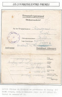 Kriegsgefangenenpost Prisonnier De Guerre 1945 Courrier Entre Frères Stalag 317 XVIIIC KDO 8856 Vers KDO 2561 - Documents