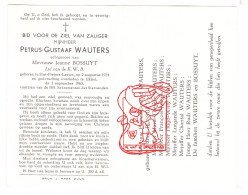DP Petrus Gustaaf Wauters 49j. ° Sint-Pieters-Leeuw 1914 † Ukkel 1963 X Jeanne Bossuyt - Devotion Images