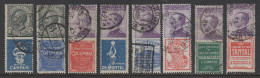 Regno 1924 - Lotto 8 Pubblicitari - Usati - Publicité