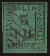 Romagne       .  Yvert    .  4  (2 Scans)    .   1859    .     O      .  Cancelled - Romagna