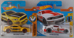 HotWheels Lot De 2 Ford Mustang, Shelby GT350R + Mustang 07 - HotWheels