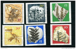 Germany Allemagne (DDR/GDR) 1973   Fosielien,  Fossiel, Fossil, Fosiles, Dinosauer, Prehistoric Animals - Prehistorics