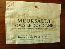 MEURSAULT SOUS LE DOS D'ÂNE - 1980 - BOUCHARD PERE & FILS - Bourgogne