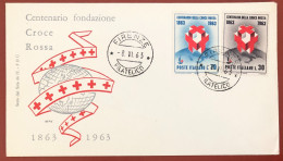 ITALY - FDC - 1963 - Centenary Of The Foundation Of The Red Cross - FDC