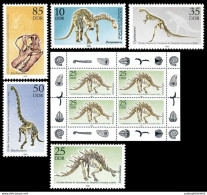 Germany  (DDR/GDR) 1990:  Prehistoric Animals, Dinosaurs - Préhistoriques