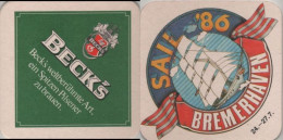 5005619 Bierdeckel Quadratisch - Becks - Beer Mats