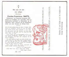 DP Carolus Franciscus Smets °  Leefdaal Bertem1893 † Watermaal 1959 X Francisca Nys // Arckens Janssens Overloop - Images Religieuses