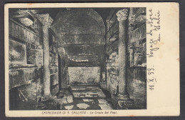 120176/ ROMA, Catacomba Di S Callisto, La Cripta Dei Papi - Andere & Zonder Classificatie