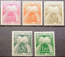 Timbres Taxes N° 90 à 94 Série Complète Neuf** MNH (Bon Centrage) - 1859-1959 Postfris