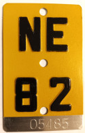 Velonummer Mofanummer Neuenburg NE 82 - Kennzeichen & Nummernschilder