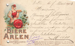 E818 Carte Postal Bière Arlen Usine Montbéliard - 1877-1920: Semi-Moderne