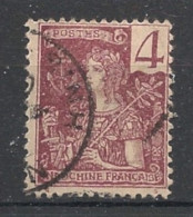 INDOCHINE - 1904-06 - N°YT. 26 - Type Grasset 4c Lilas-brun Sur Gris - Oblitéré / Used - Used Stamps