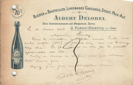 E819 Carte Postal Bières En Bouteilles Albert Delobel Brasserie Flers Breucq - 1877-1920: Semi-Moderne