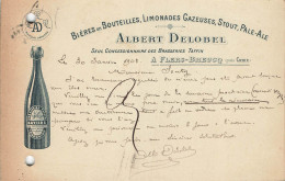 E821 Carte Postal Bières En Bouteilles Albert Delobel Brasserie Flers Breucq - 1877-1920: Période Semi Moderne