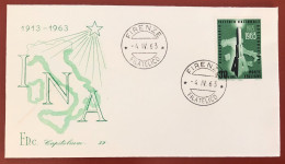 ITALY - FDC - 1963 - 50th Anniversary Of The I.N.A. (national Insurance Institute) - FDC