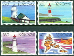 FAROE ISLS. 1985 LIGHTHOUSES** - Phares