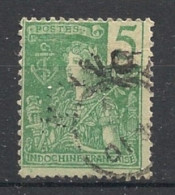 INDOCHINE - 1904-06 - N°YT. 27 - Type Grasset 5c Vert - Oblitéré / Used - Used Stamps