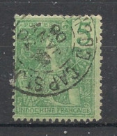 INDOCHINE - 1904-06 - N°YT. 27 - Type Grasset 5c Vert - Oblitéré / Used - Gebraucht